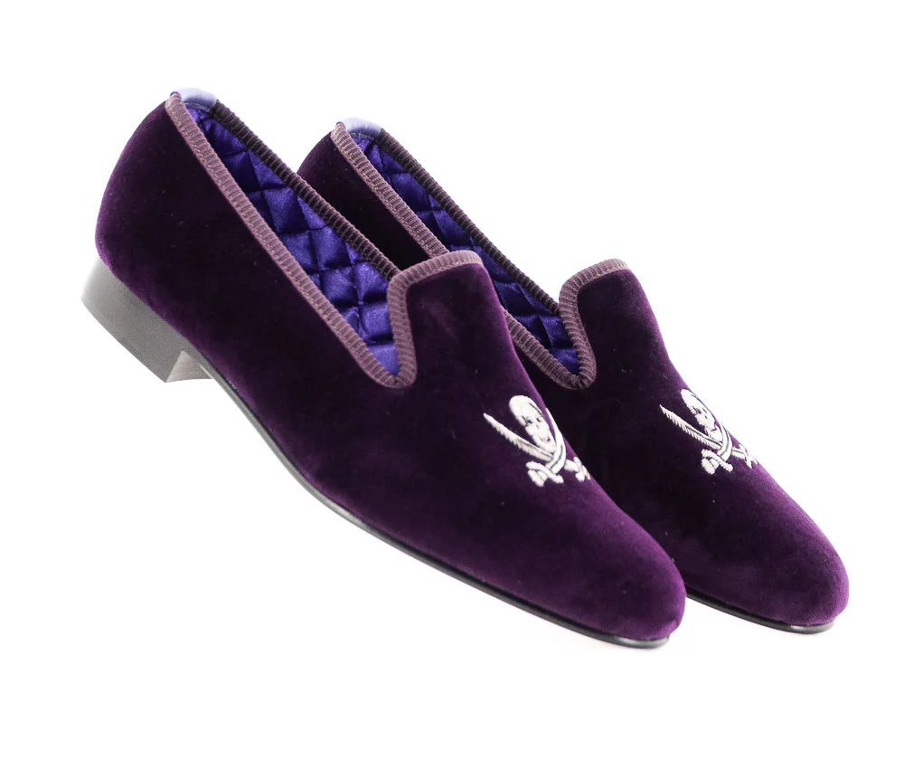 BOWHILL & ELLIOTT - SLP SKULL & SABRES PURPLE