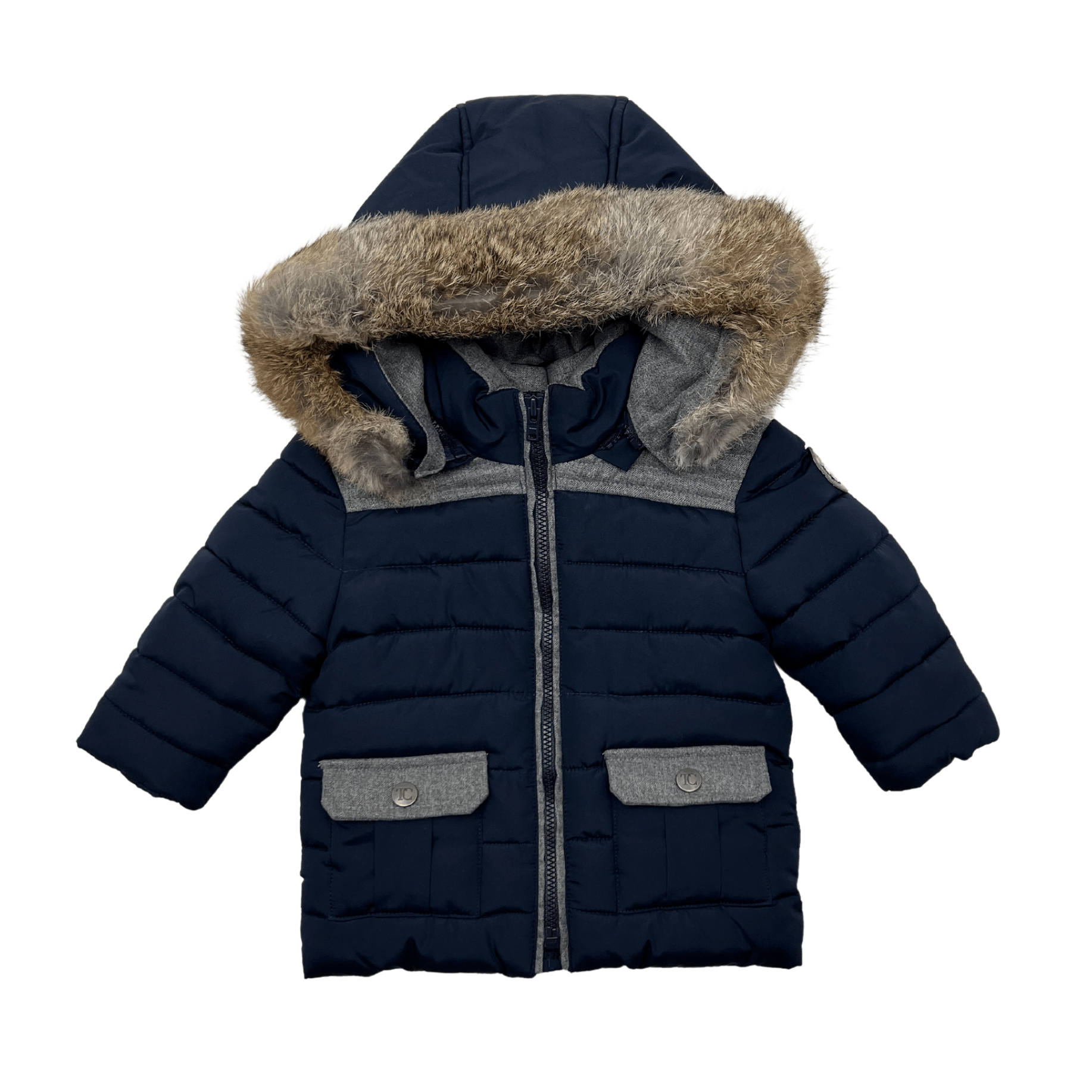 Manteau bébé bleu - 6 mois | Bleu