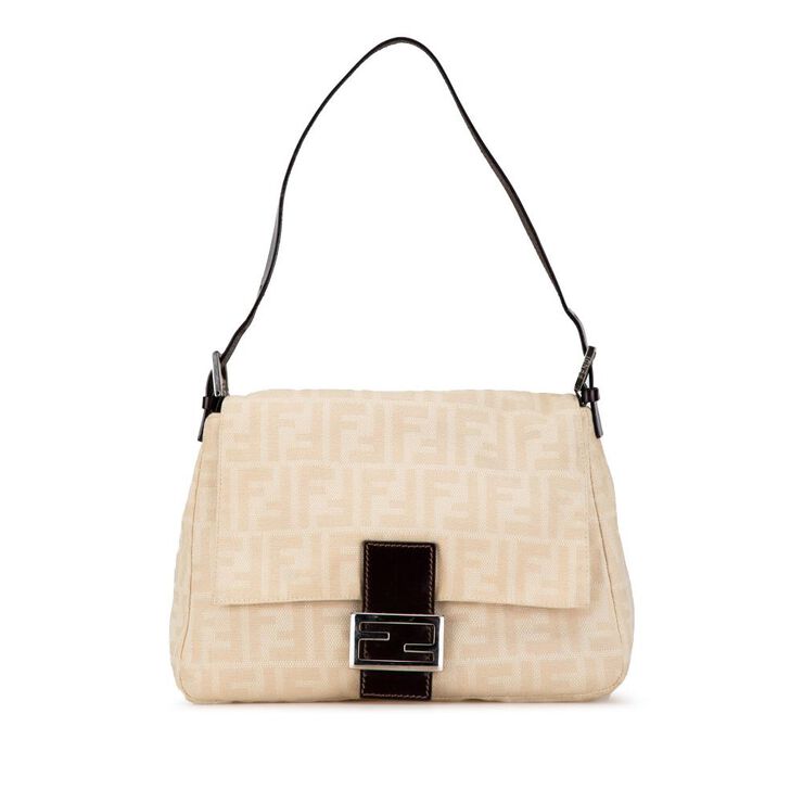 Fendi Vintage Fendi Shoulder Bag Beige