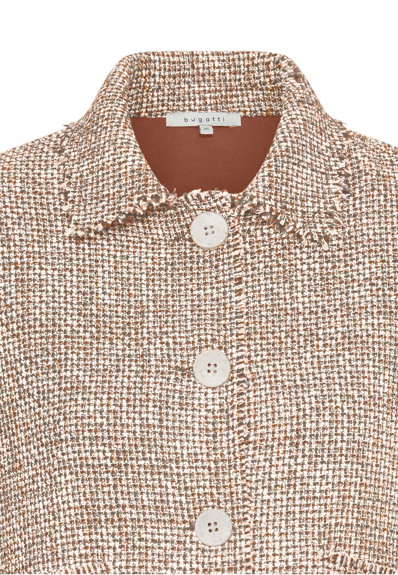 bugatti Langjacke ohne Kapuze Baumwoll-Mix