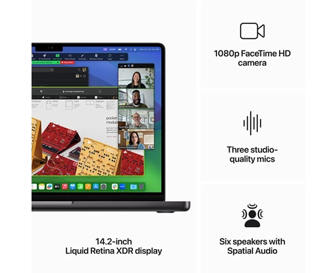 Apple 16-inch MacBook Pro - M3 Pro chip 12‑core CPU   18‑core GPU, 18GB RAM, 512GB SSD - Space Black