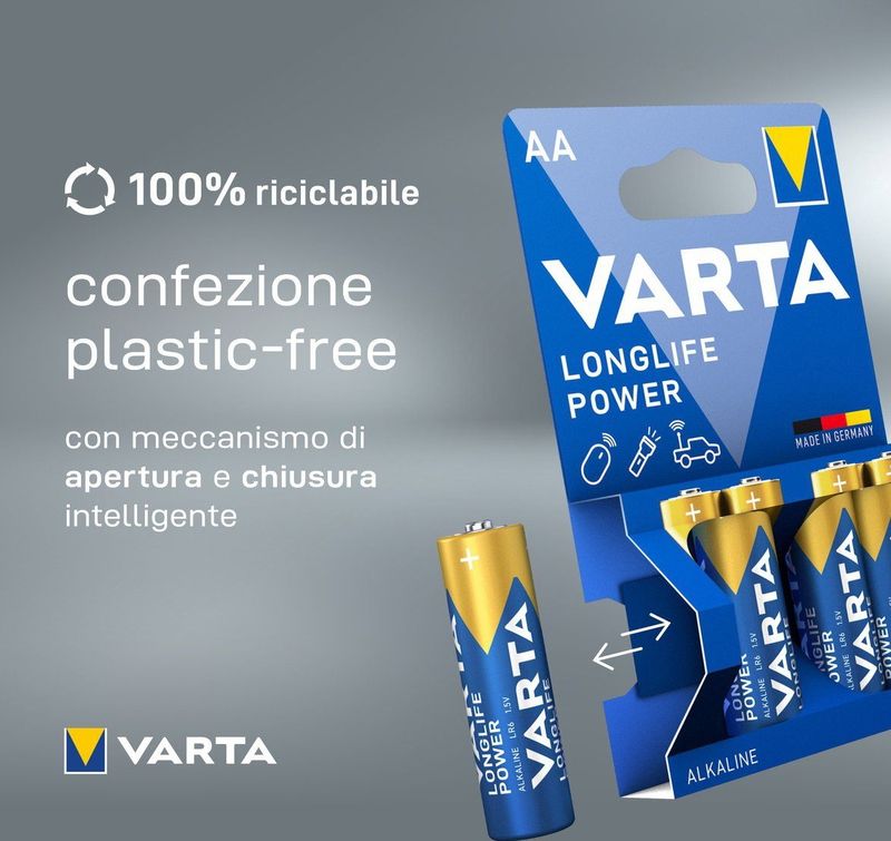 Varta Longlife Power AA - Alkaline Batterijen - 20 Stuks
