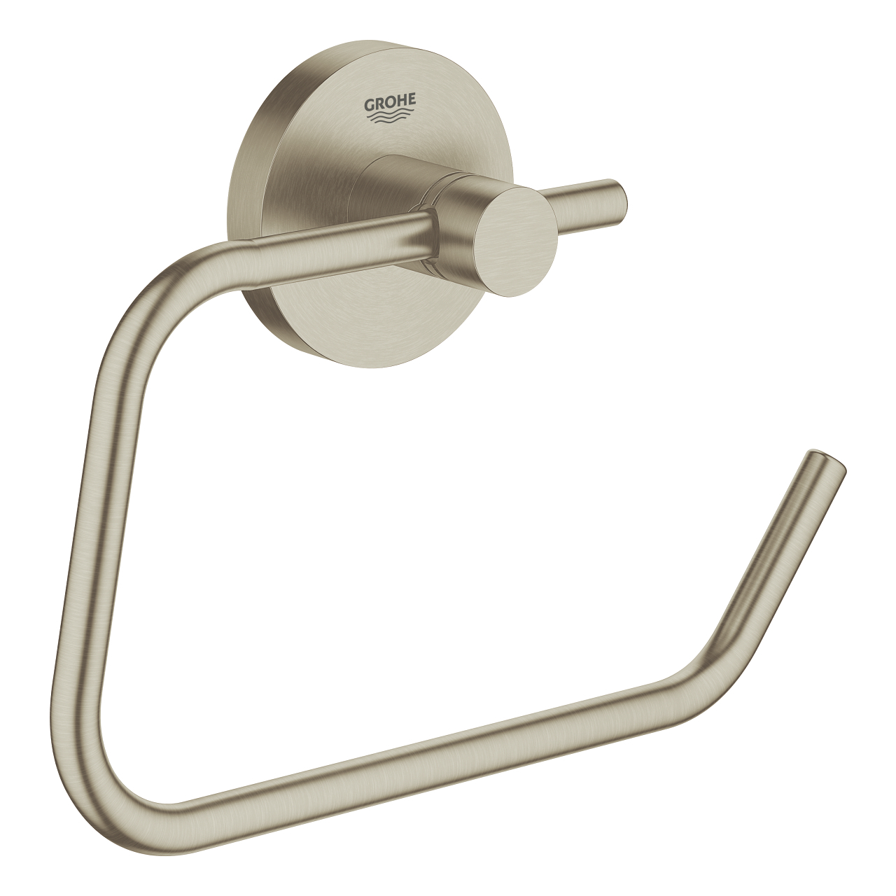 Grohe Essentials toiletrolhouder zonder klep brushed nikkel