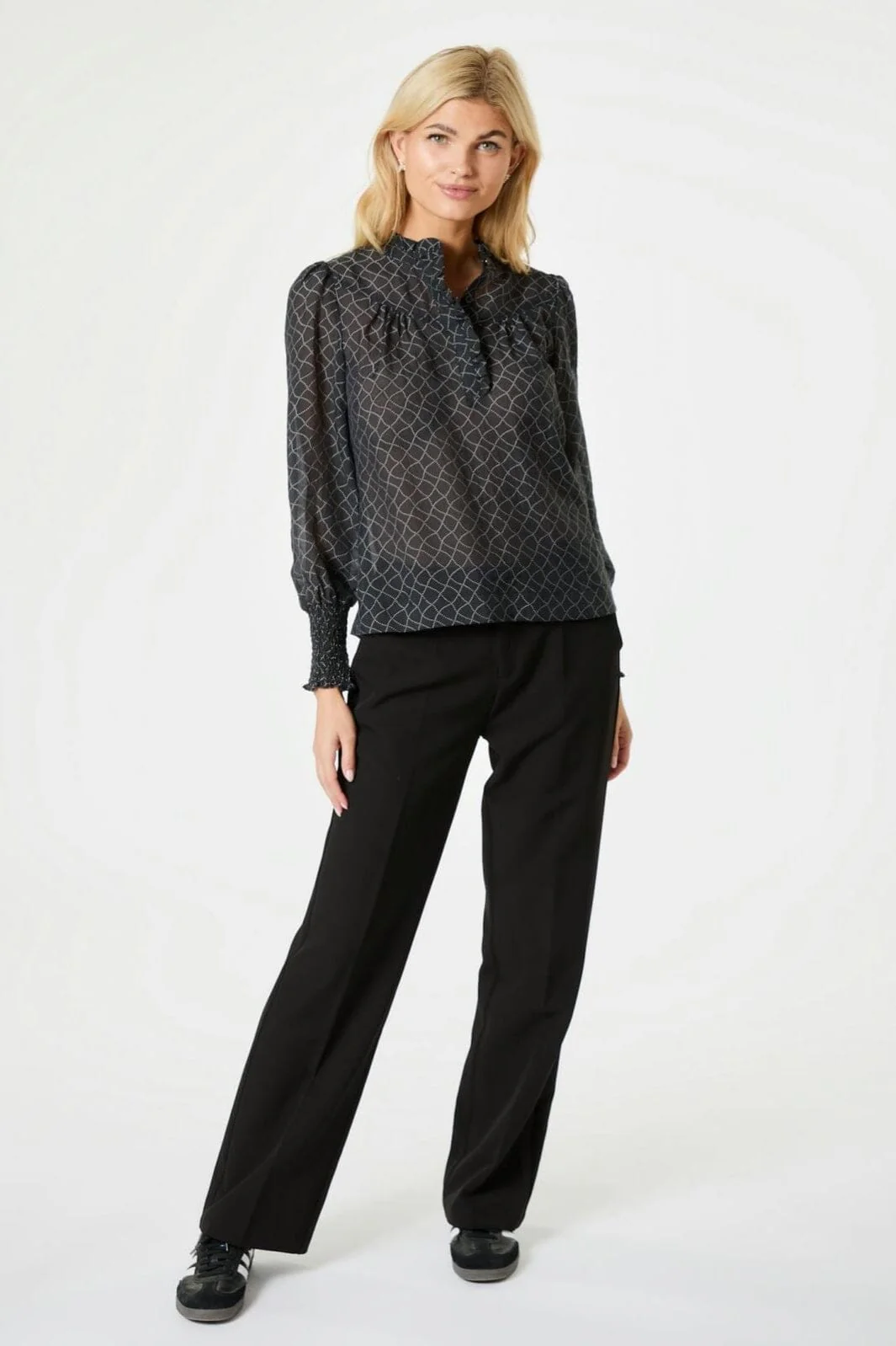 Neo Noir Karia Illusion Blouse