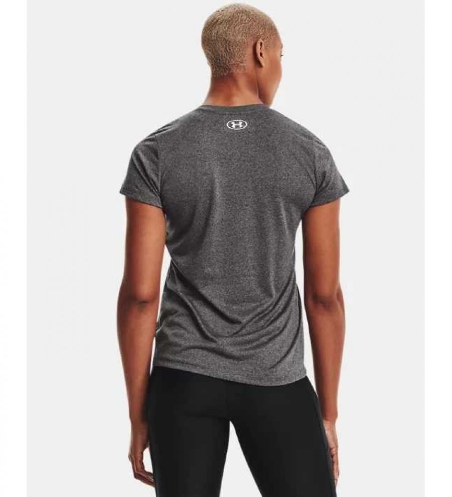Camiseta Under Armour UA Techr com decote em V, cinza