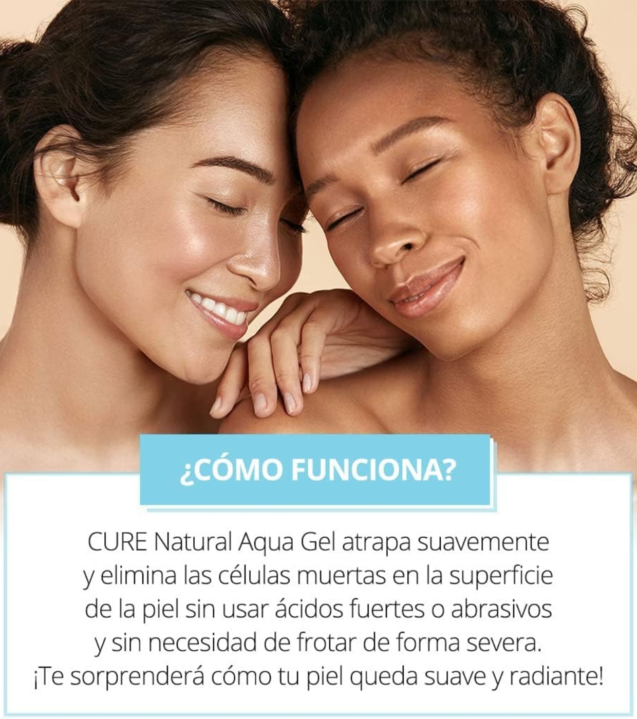 Cure - Gel esfoliante suave Natural Aqua Gel