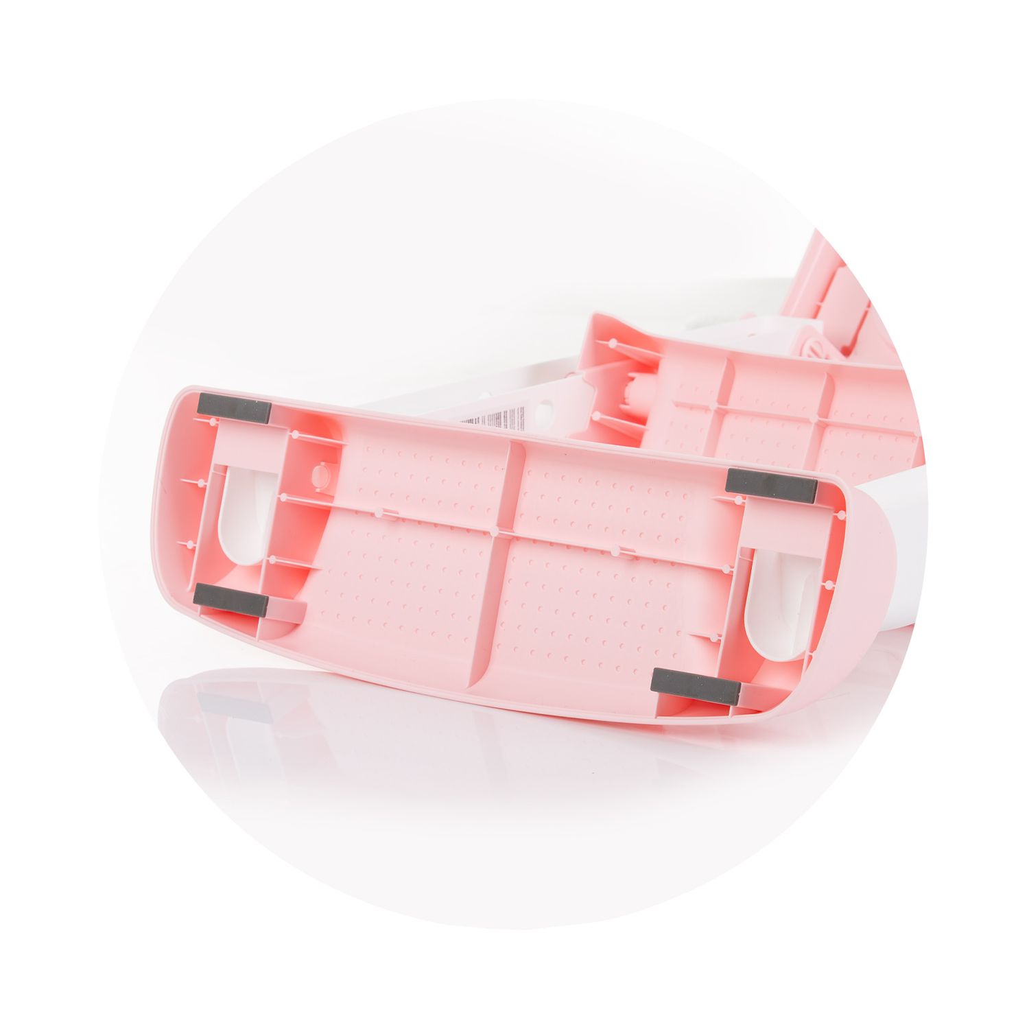 Chipolino Toilettensitz Skippy Toilettensitz mit Stufen Griffe faltbar Fußstütze rosa