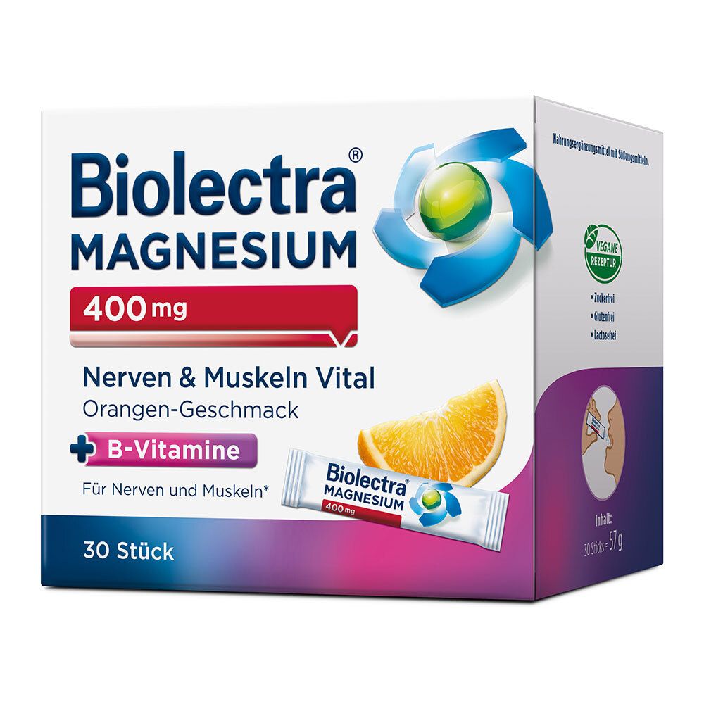 Biolectra® Magnesium 400mg Nerven & Muskeln Vital