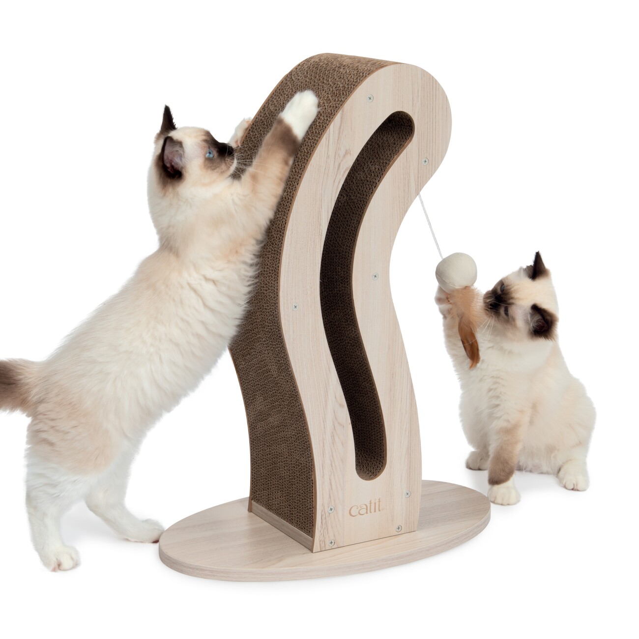 Catit Pixi Ersatzkratzpappe für Kratzskulptur katzenschwanzförmig
