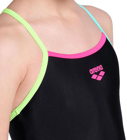 Arena Badeanzug - Light Drop - Black/Soft Green