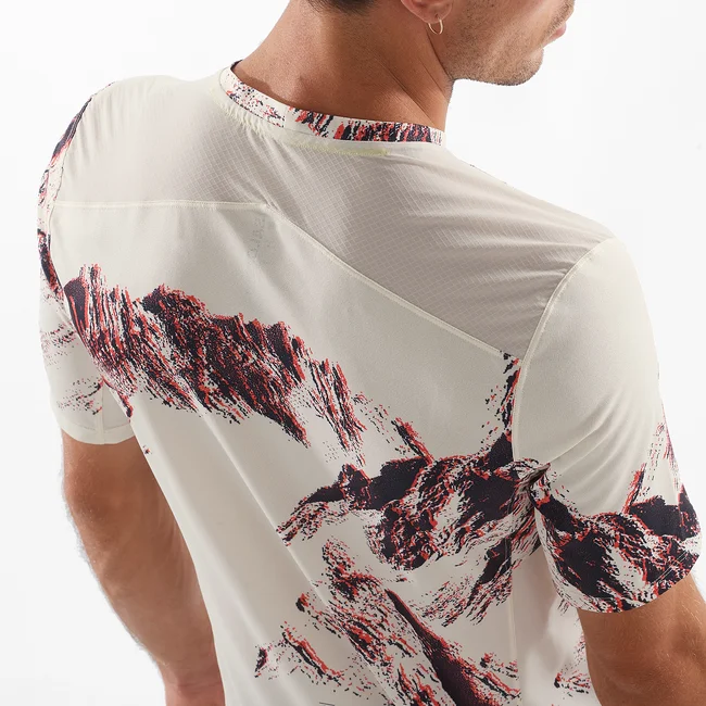 S/LAB SALOMON ULTRA PRINT  Kurzarmshirt Herren VANILLAICE/Print