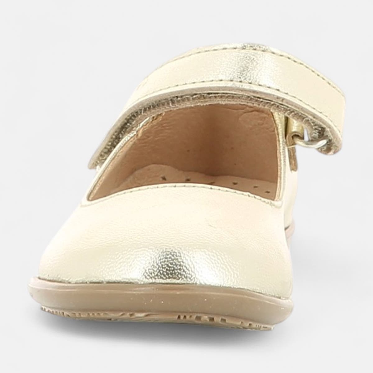 Babies Fille en cuir or