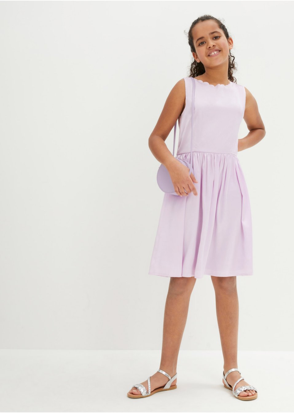 Robe festive fille en satin