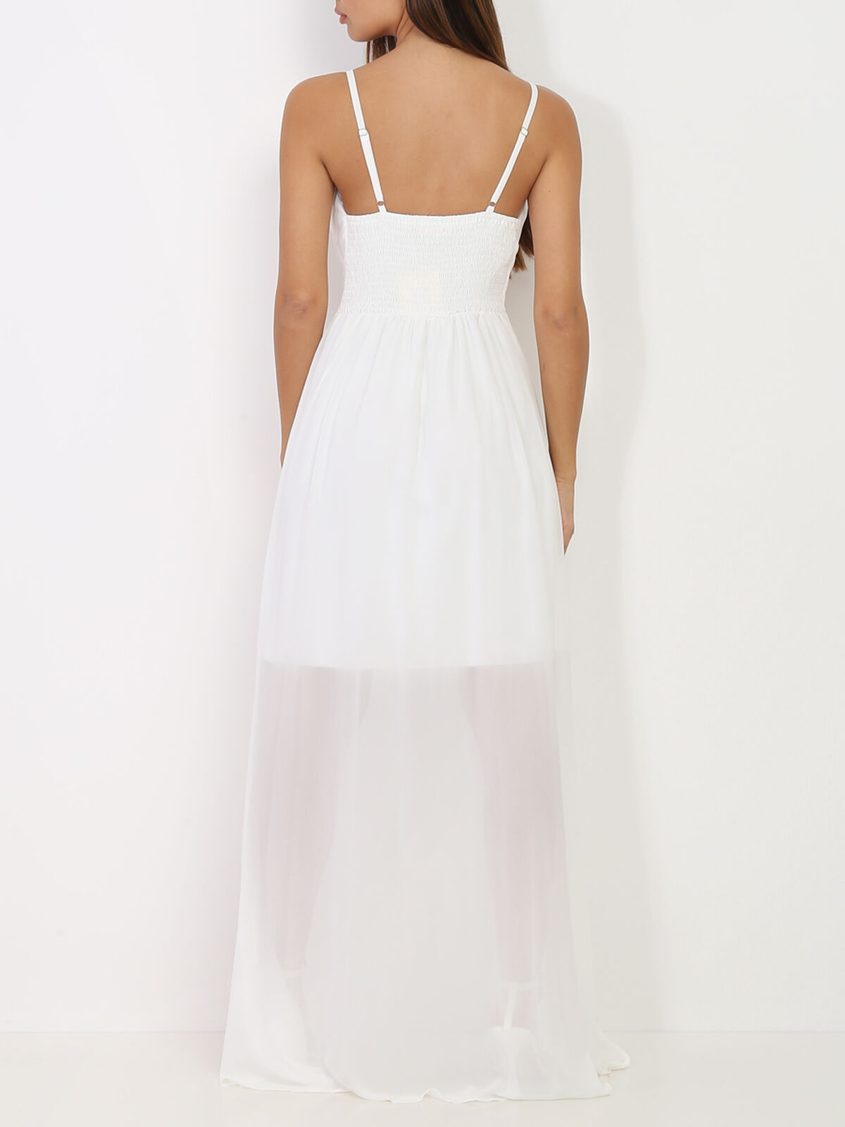 Robe de soirée longue- Blanc