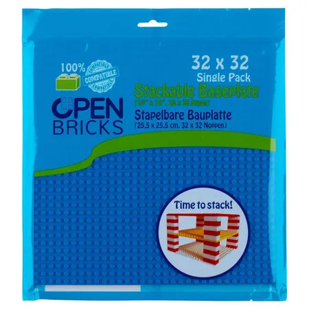 Open Bricks Baseplate 32x32 blue 1