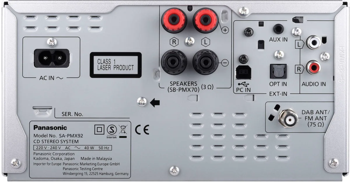 Panasonic SC-PMX92EG-S Mini chaînes hi-fi