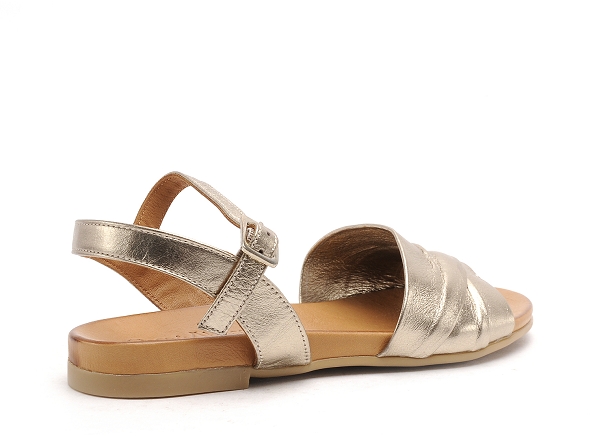 Coco abricot nu pieds plats femme mijoux bronze