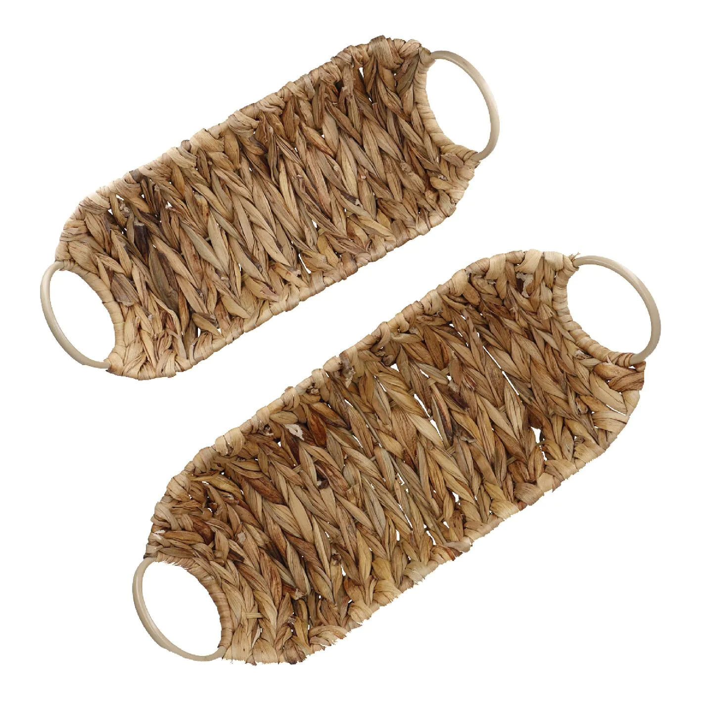 2er Set Schale Wasserhyazinthe, oval