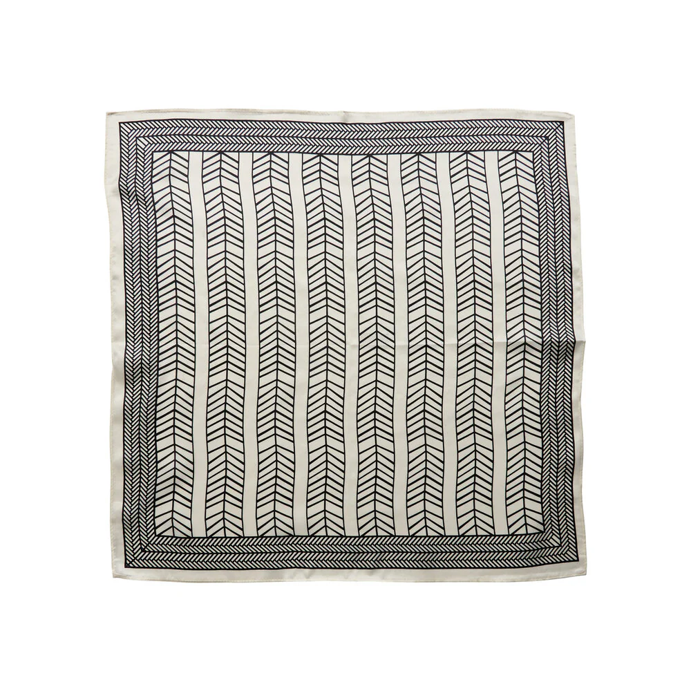 Bahne Accessories  Silke tørklæde - Grafik Lanes