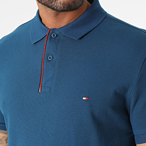 Polo Manches Courtes Essential Rwb Detail 3268 Bleu Pétrole