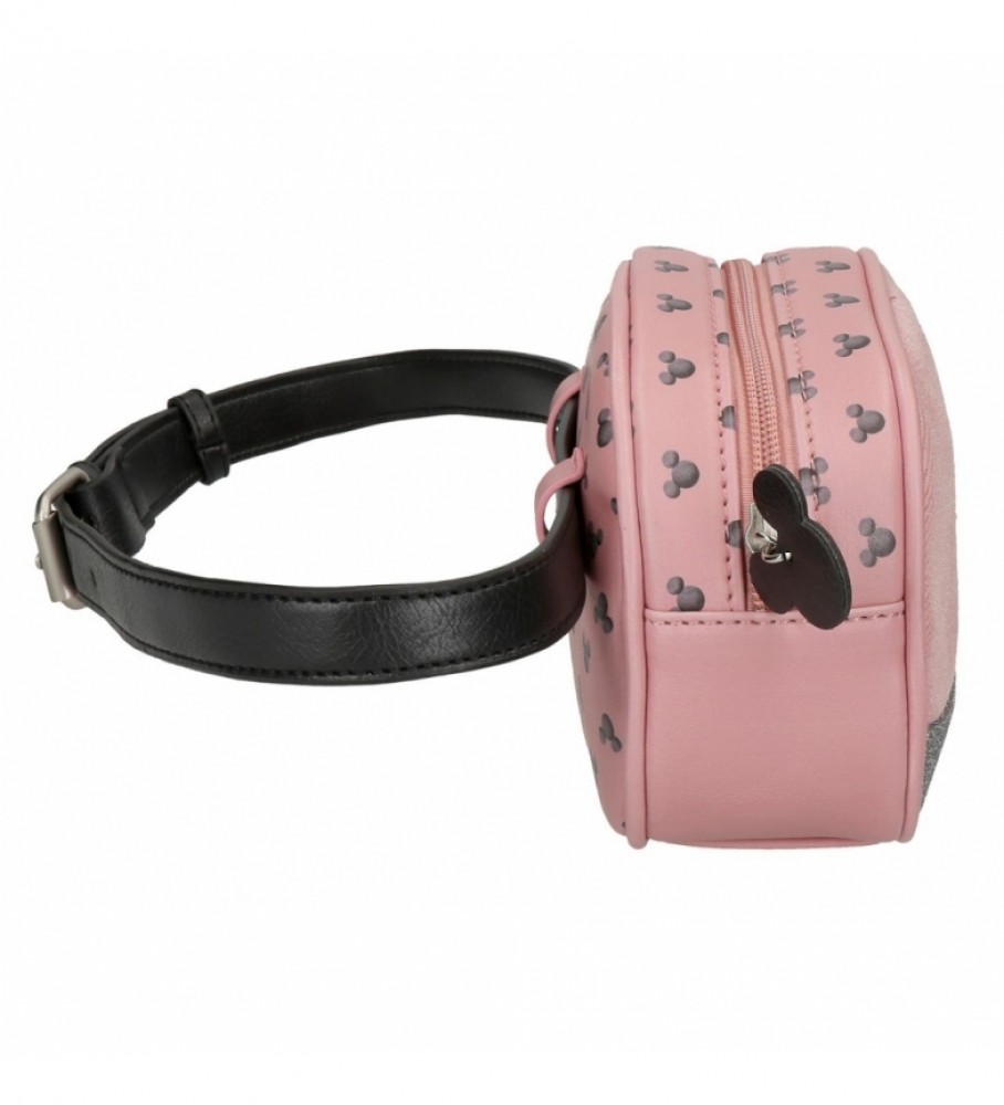 Pochete Disney Mickey Blogueiro - Rosa - 17x12x6cm -