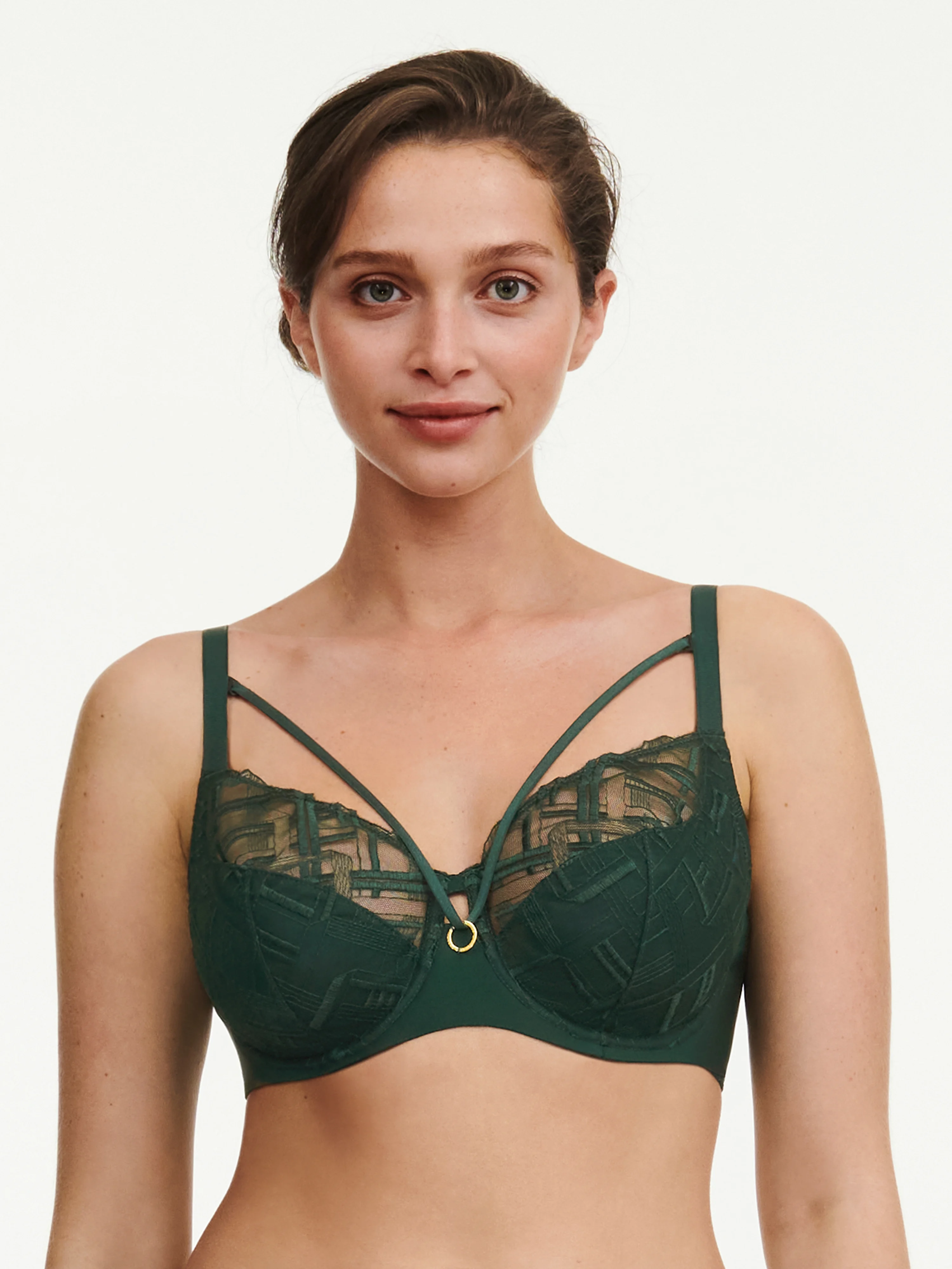 GRAPHIC SUPPORT - Soutien-gorge emboîtant broderie | Vert