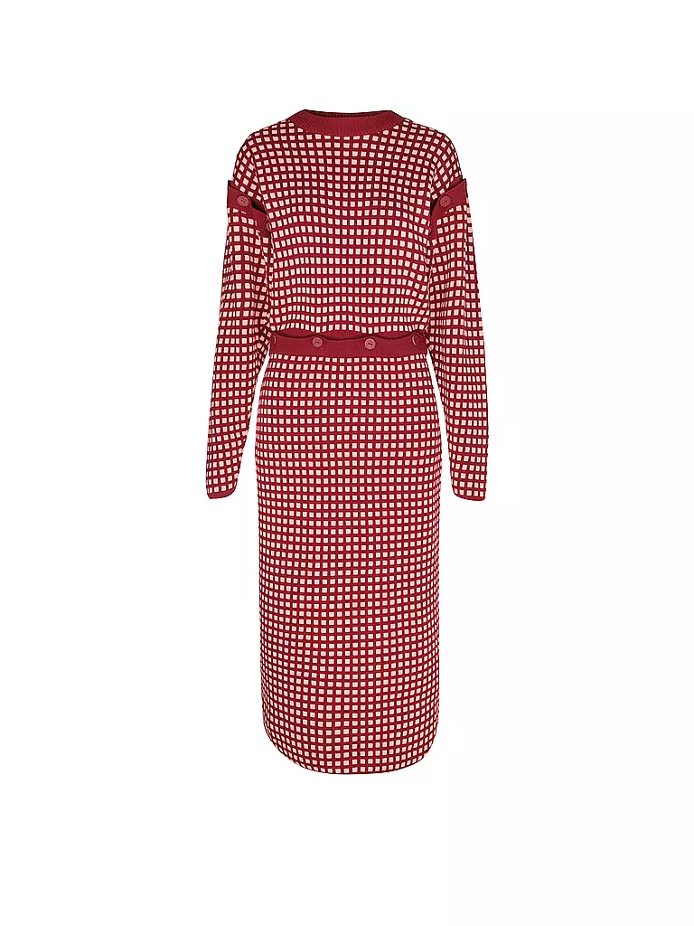 SKFK Midikleid LAKORA dunkelrot