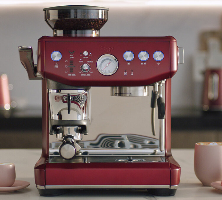 Machine expresso SAGE Barista Express Impress SES876RVC4EEU1 rouge velours