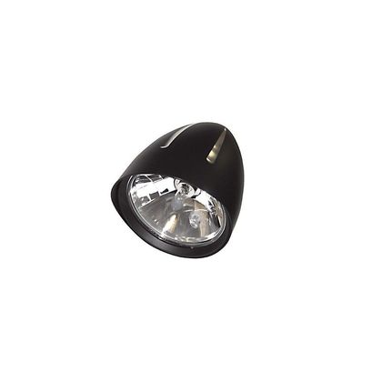 Phare avant Highsider CLASSIC 1 AVEC VISIERE NOIR/ALU Universel - Noir