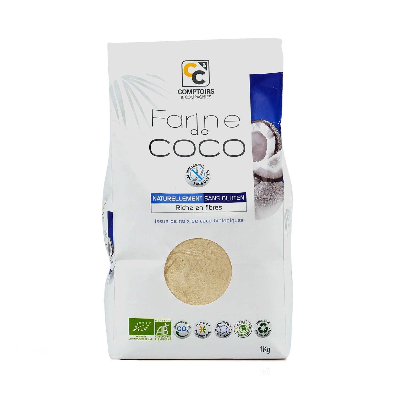Farine de coco bio sans gluten