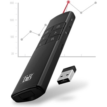 Autres accessoires informatiques Tnb Airmouse2 Laser de presentation et souris gyroscopique - noir
