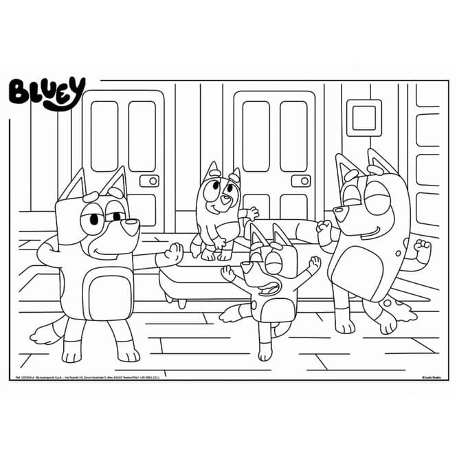 Bluey - 2-in-1 Puzzle-Set - 4 x 48 Teile - Maxi Floor