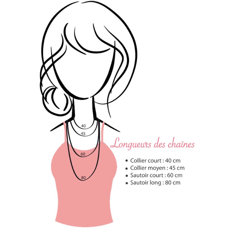 Sautoir médaille plaqué or 3 microns - Personnalisable