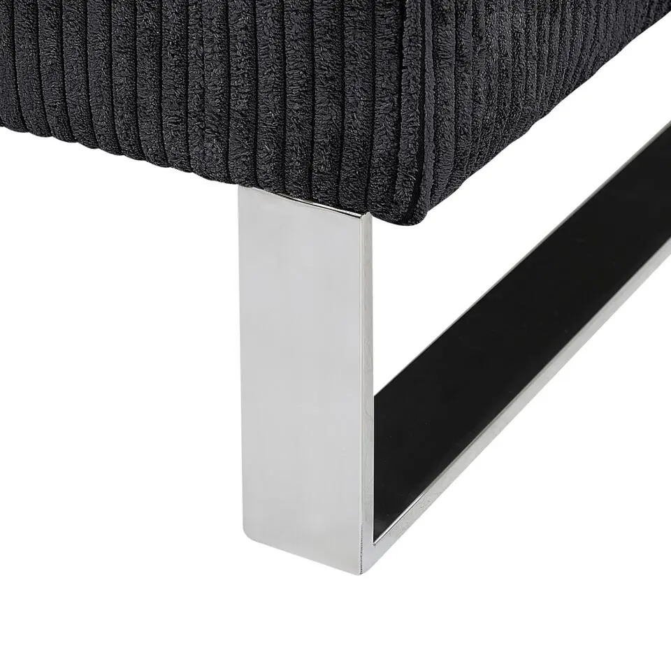 VIND - Fauteuil - Zwart - Corduroy