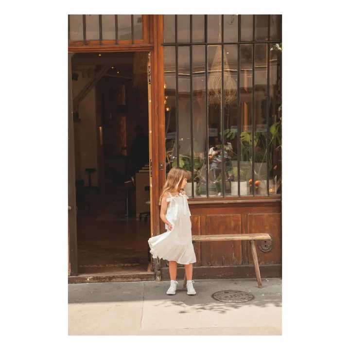 Louis Louise Robe Rosalia Voile de Coton | Ecru