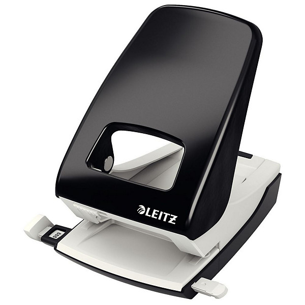 Leitz Perforateur NeXXt en métal solide, capacité de perforation 4 mm/40 feuilles, 2 trous, noir