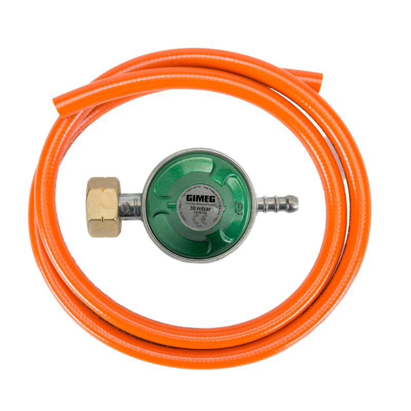 Gasdrukregelaarset 30Mbar 1,5 Meter