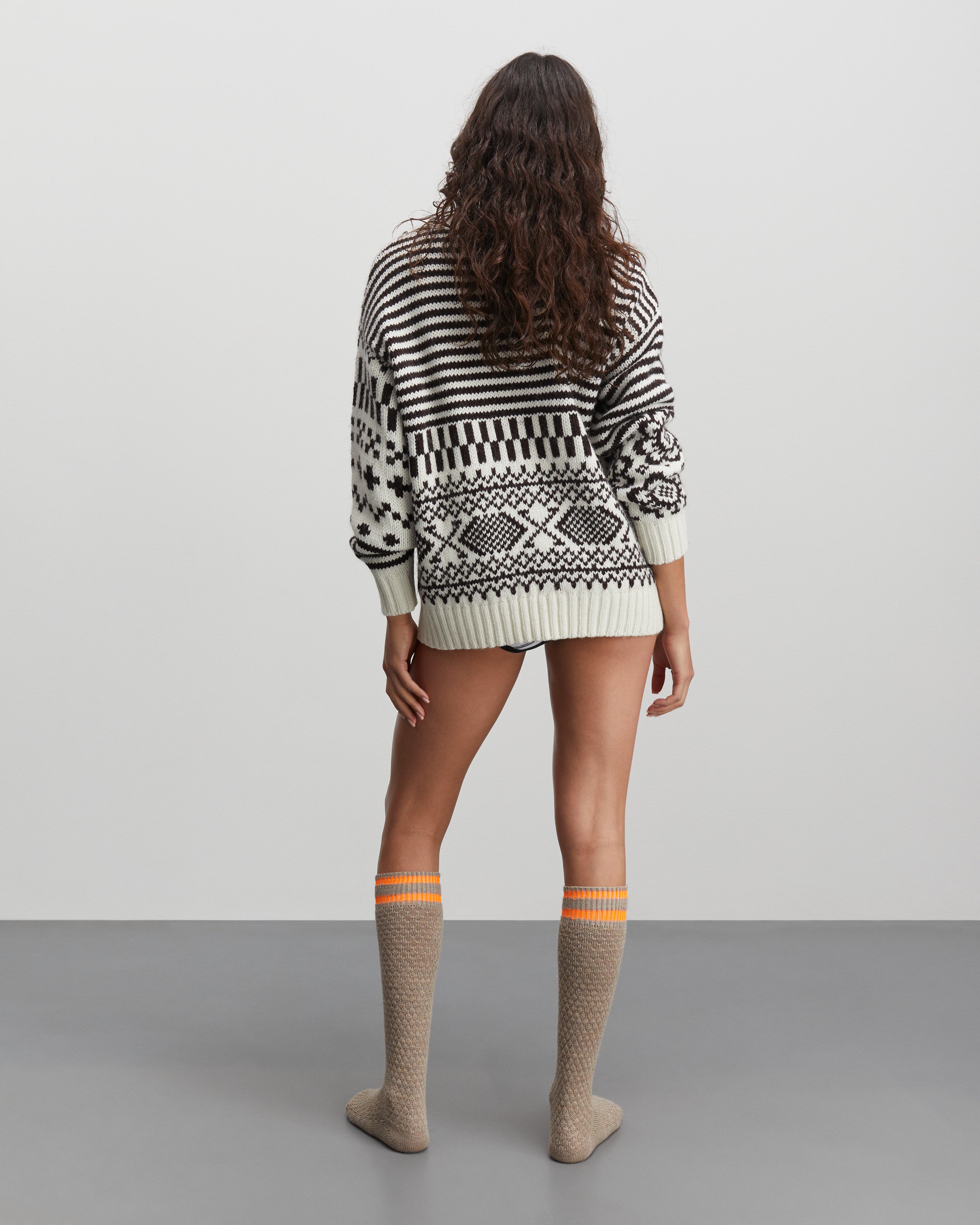 Mads Nørgaard  Woolen Bubble strømper - Teak