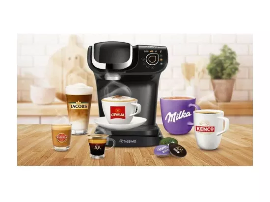 Machine a cafe multi-boissons - BOSCH TASSIMO TAS6502 - Noir