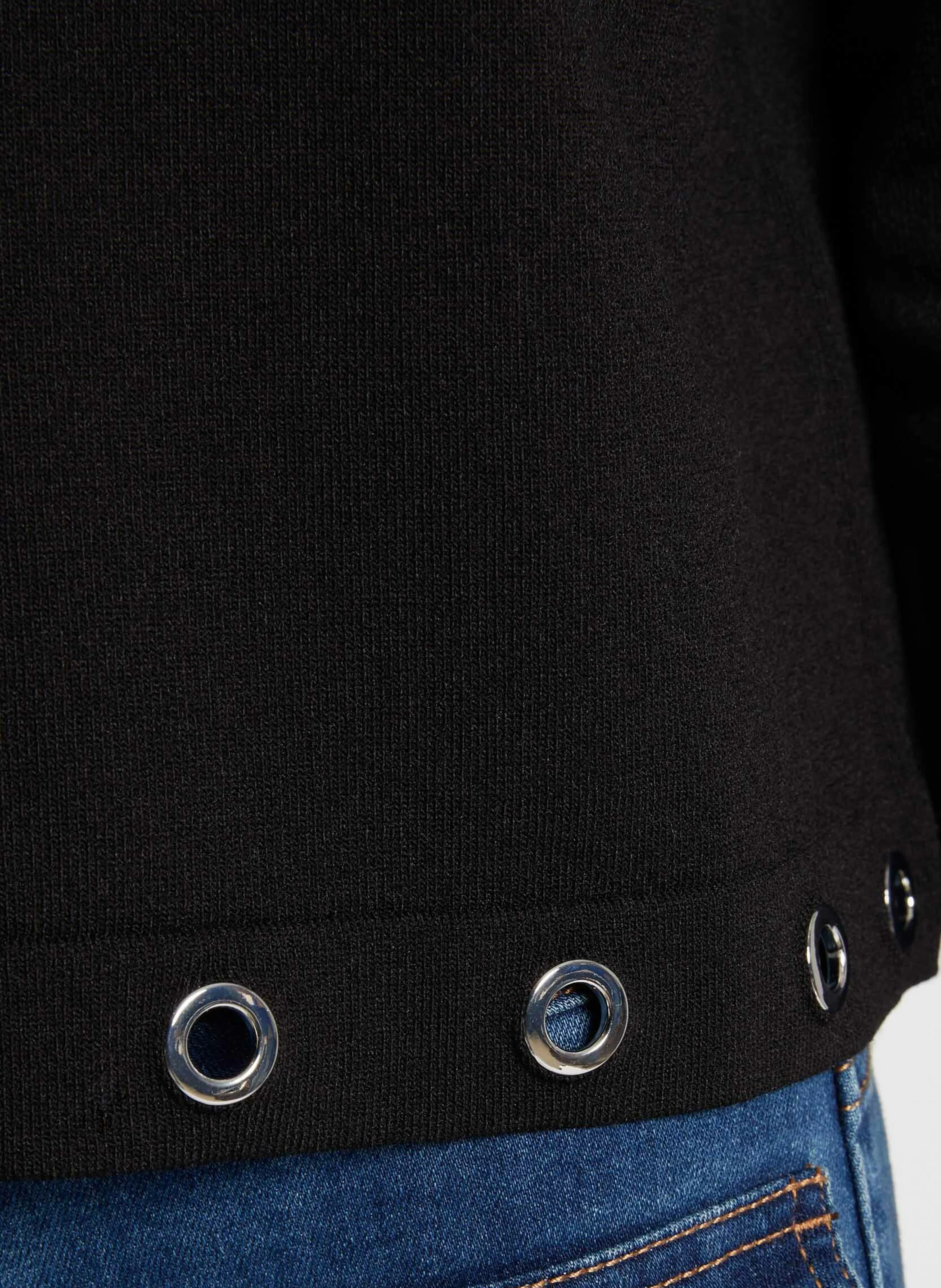 MAYE - Pull col rond| Noir
