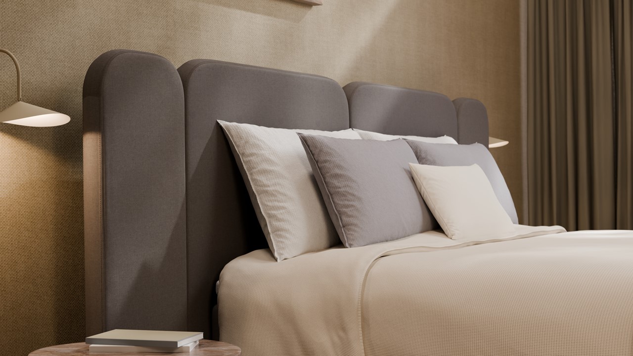 Elektrische boxspring Ridge - Warm wool dark grey