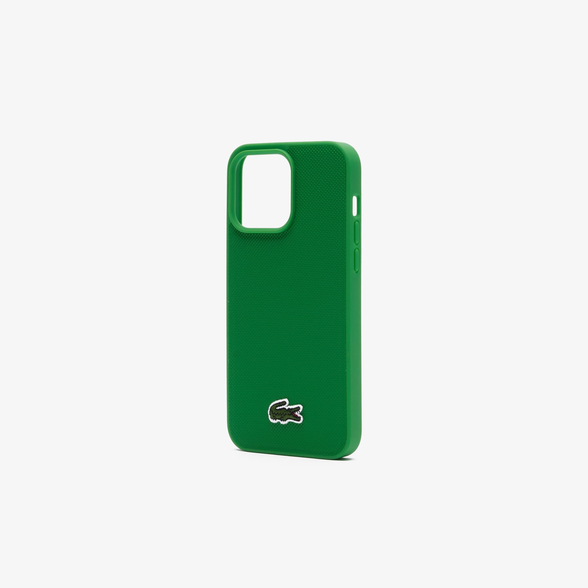 Coque iPhone 15 Pro Max effet petit piqué Coques iPhone - Vert - Lacoste - Unisex
