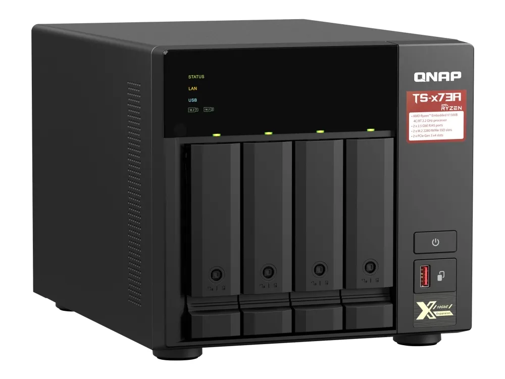 QNAP TS-473A - NAS-server - 4 bays - SATA 6Gb/s - RAM 8 GB - 2.5 Gigabit Ethernet