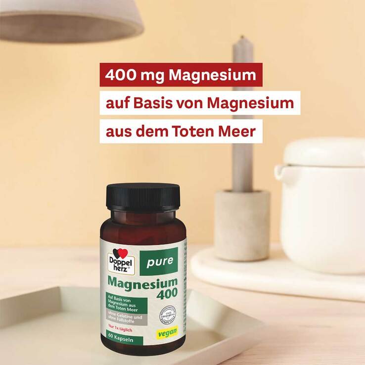 Doppelherz Magnesium 400 pure Kapseln, 60 St