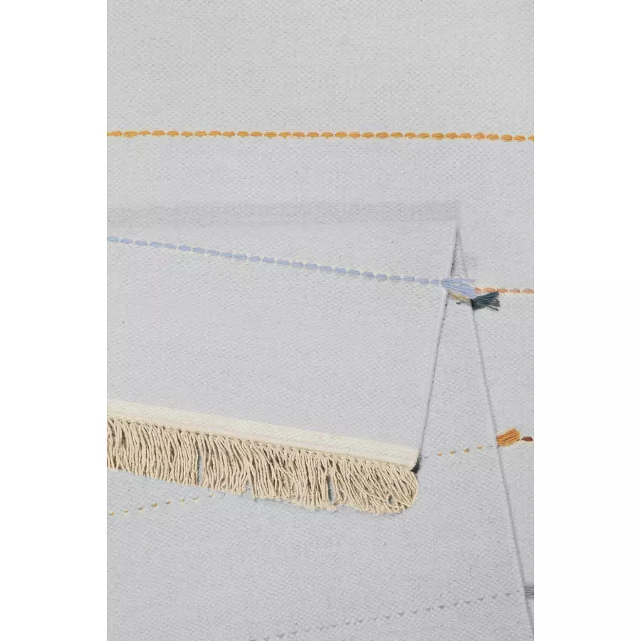 Esprit Kelim Teppich Lina grau-blau-bunt