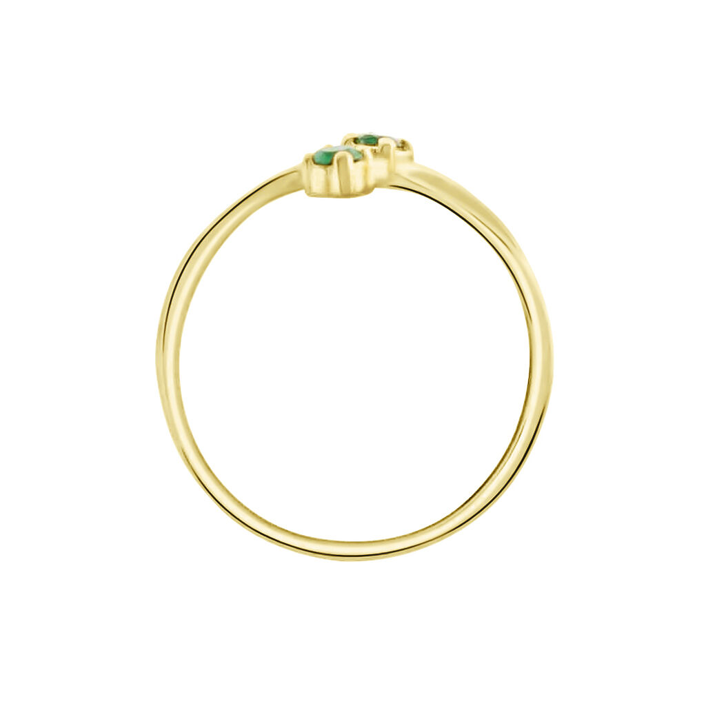 Bague Ruqaya Or Jaune Emeraude