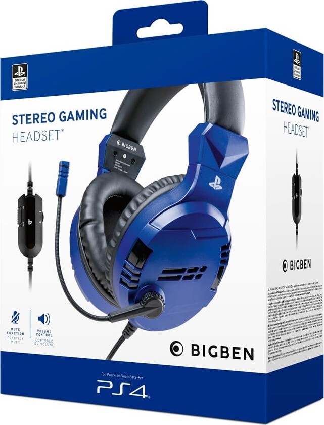 Bigben - PS4 Stereo Gaming Headset - Blå