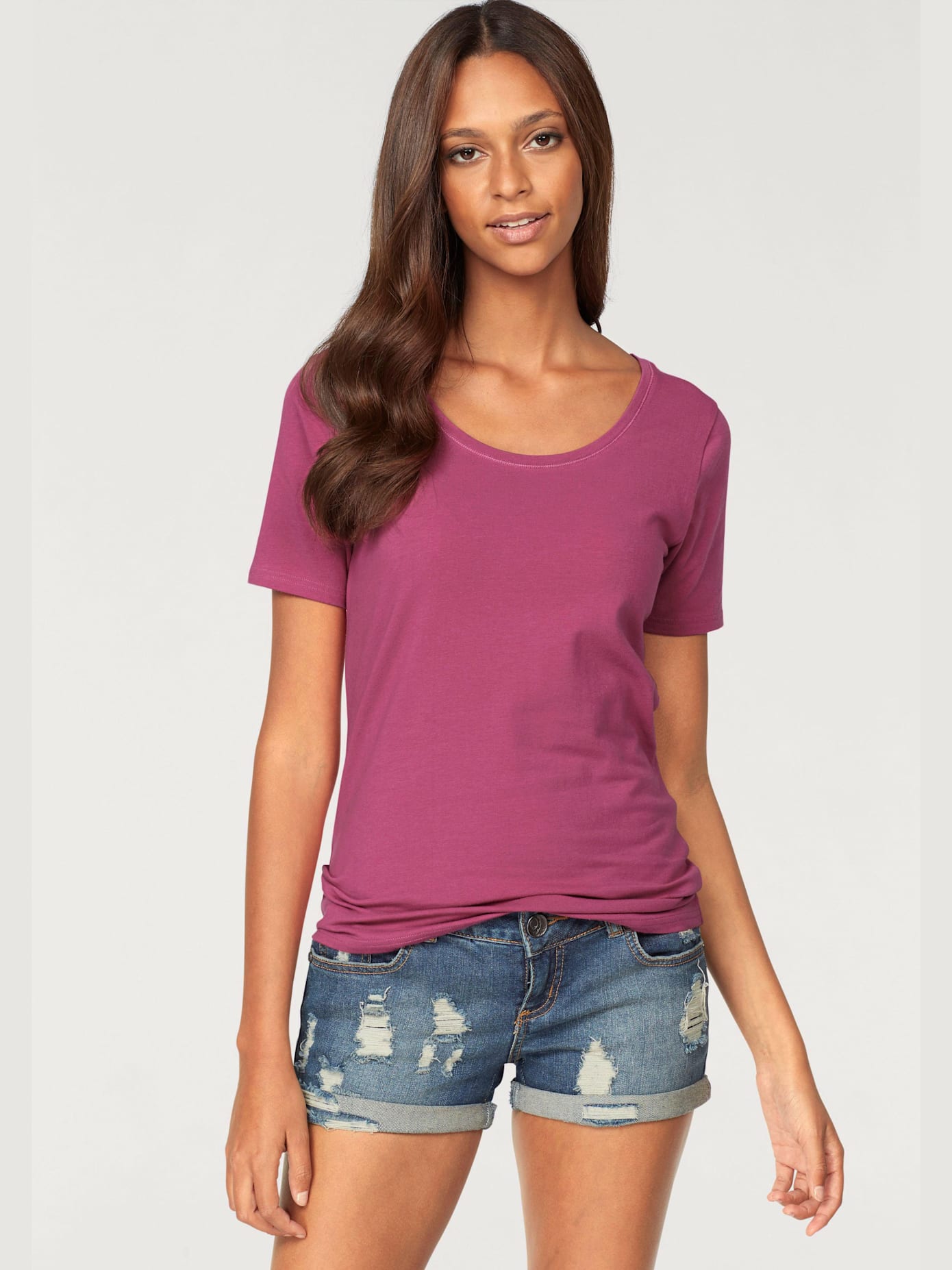 T-shirt à manches courtes t-shirts vivance en lot de 2