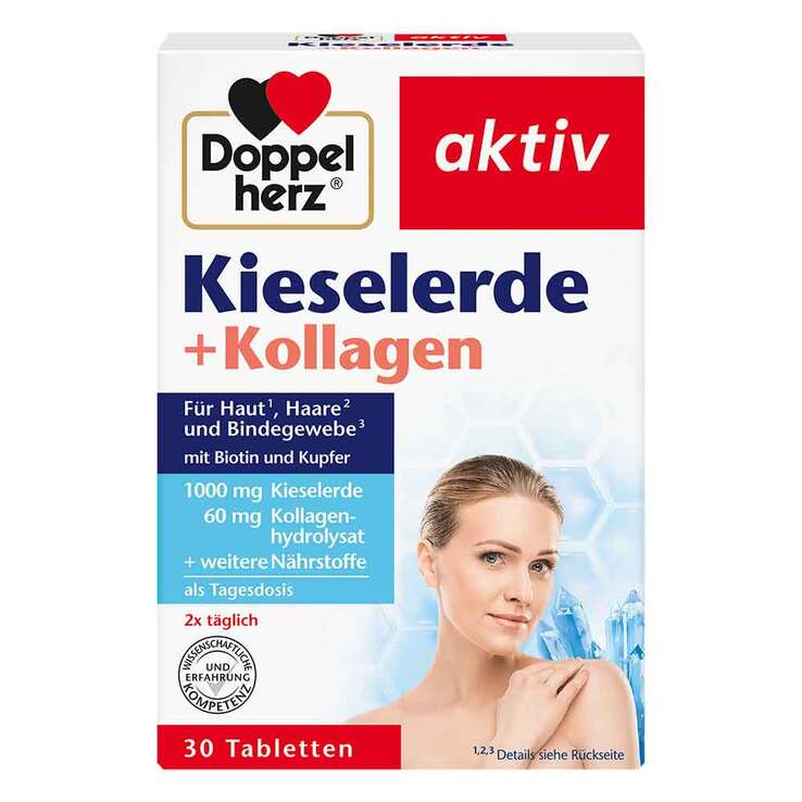 Doppelherz Kieselerde + Kollagen Tabletten, 30 St