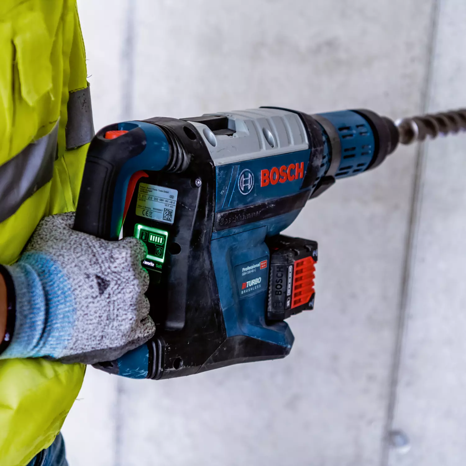 Bosch GBH 18V-45 C 18V Li-Ion accu BiTurbo SDS-Max combihamer body in koffer - 12,5 J - koolborstelloos
